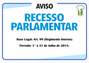 Parlamentares do município de Caxingó(PI) entrarão de recesso em 1° de Julho de 2018